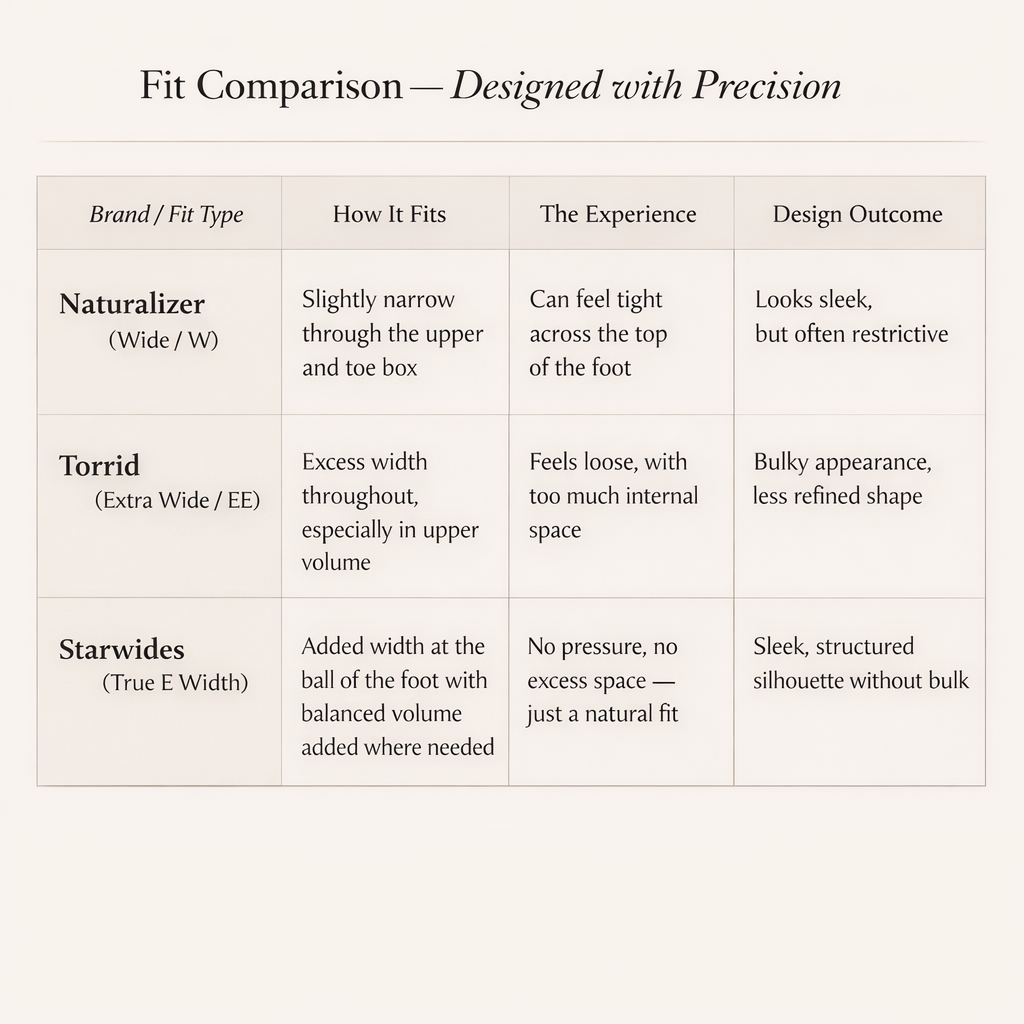 Fit comparison table starwides_torrid_naturalizer.png__PID:1eb984b6-704f-42d0-8550-4737ee0d86b6